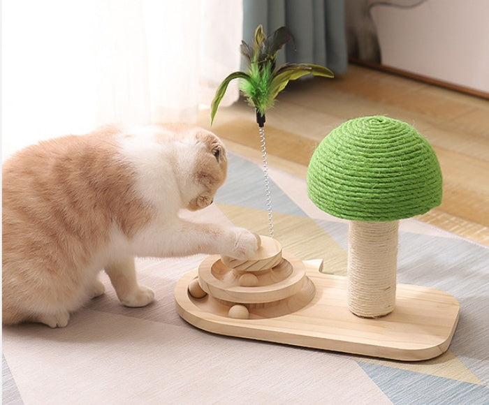 Huisdier Kattenboom Speelgoed Katten Krabpaal Huisdier Meubels Krabpaal Katten Klauw Krabpaal Dubbele Sisal Ballen Katten Accessoires