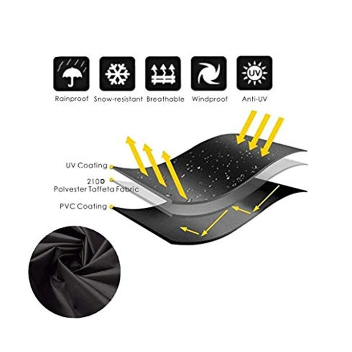 Waterproof Grill Cover Anti Dust BBQ Protective Case Charcoal Electric Barbeque Garden Grill Protection Outdoor 4 Sizes Black