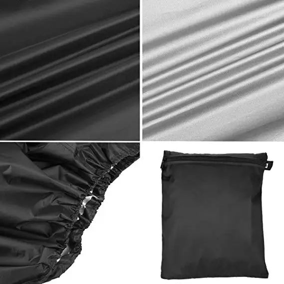 Waterproof Grill Cover Anti Dust BBQ Protective Case Charcoal Electric Barbeque Garden Grill Protection Outdoor 4 Sizes Black