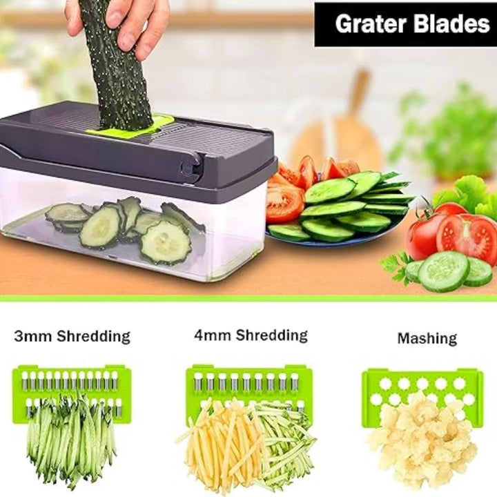 Multifunctional Vegetable Chopper 12/22 in 1 Onion Grater Carrot Potato Shredder Food Chopper For Salad Kitchen Gadget Tool