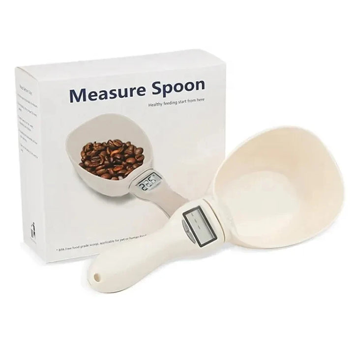 Pet Food Measuring Spoon Scale, Kitchen Digital Food Measuring Spoon, Suitable for Cat and Dog Food Measuring Spoon